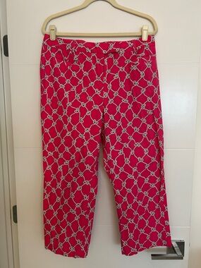 Pink J McLaughlin Cropped Pants size 14
